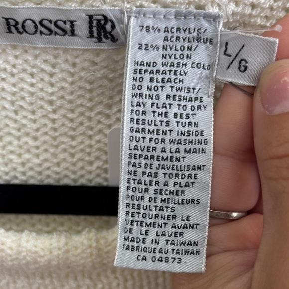 Chic Embellished Cream RINO ROSSI Sweater - Picture 8 of 8